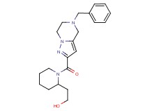 2-{1-[(5-benzyl-4,5,6,7-tetrahydropyrazolo[1,5-a]pyrazin-2-yl)carbonyl]piperidin-2-yl}ethanol