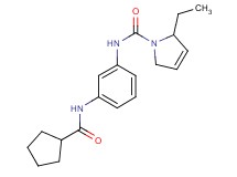 N-{3-[(cyclopentylcarbonyl)amino]phenyl}-2-ethyl-2,5-dihydro-1H-pyrrole-1-carboxamide