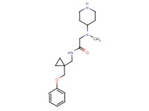 N~2~-methyl-N~1~-{[1-(phenoxymethyl)cyclopropyl]methyl}-N~2~-piperidin-4-ylglycinamide
