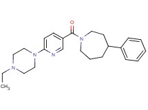 1-{[6-(4-ethyl-1-piperazinyl)-3-pyridinyl]carbonyl}-4-phenylazepane