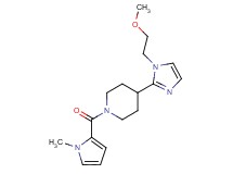 4-[1-(2-methoxyethyl)-1H-imidazol-2-yl]-1-[(1-methyl-1H-pyrrol-2-yl)carbonyl]piperidine