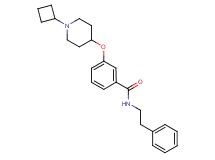 3-[(1-cyclobutyl-4-piperidinyl)oxy]-N-(2-phenylethyl)benzamide