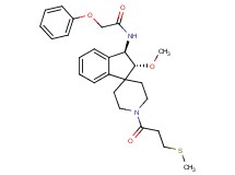 N-{(2R*,3R*)-2-methoxy-1'-[3-(methylthio)propanoyl]-2,3-dihydrospiro[indene-1,4'-piperidin]-3-yl}-2-phenoxyacetamide