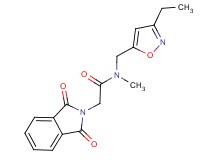 2-(1,3-dioxo-1,3-dihydro-2H-isoindol-2-yl)-N-[(3-ethylisoxazol-5-yl)methyl]-N-methylacetamide