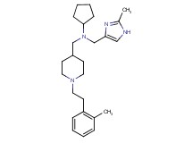 N-[(2-methyl-1H-imidazol-4-yl)methyl]-N-({1-[2-(2-methylphenyl)ethyl]-4-piperidinyl}methyl)cyclopentanamine