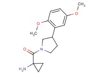 (1-{[3-(2,5-dimethoxyphenyl)pyrrolidin-1-yl]carbonyl}cyclopropyl)amine