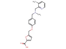 5-{[4-({methyl[(3-methylpyridin-2-yl)methyl]amino}methyl)phenoxy]methyl}-2-furoic acid