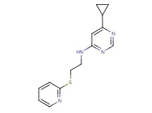 6-cyclopropyl-N-[2-(pyridin-2-ylthio)ethyl]pyrimidin-4-amine