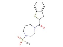 1-(2,3-dihydro-1-benzothien-2-ylcarbonyl)-4-(methylsulfonyl)-1,4-diazepane