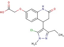 {[4-(5-chloro-3-ethyl-1-methyl-1H-pyrazol-4-yl)-2-oxo-1,2,3,4-tetrahydroquinolin-7-yl]oxy}acetic acid
