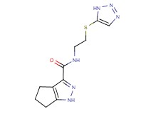 N-[2-(1H-1,2,3-triazol-5-ylthio)ethyl]-1,4,5,6-tetrahydrocyclopenta[c]pyrazole-3-carboxamide