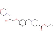 ethyl 1-{3-[2-hydroxy-3-(4-morpholinyl)propoxy]benzyl}-4-piperidinecarboxylate