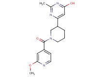 6-[1-(2-methoxyisonicotinoyl)-3-piperidinyl]-2-methyl-4-pyrimidinol
