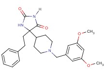 5-[1-(3,5-dimethoxybenzyl)-4-piperidinyl]-5-(2-phenylethyl)-2,4-imidazolidinedione
