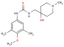 N-[(4-hydroxy-1-methylpiperidin-4-yl)methyl]-N'-(4-methoxy-3,5-dimethylphenyl)urea