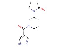 1-[1-(1H-pyrazol-4-ylcarbonyl)piperidin-3-yl]pyrrolidin-2-one