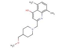 2-{[4-(methoxymethyl)piperidin-1-yl]methyl}-5,8-dimethylquinolin-4-ol