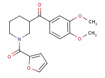 (3,4-dimethoxyphenyl)[1-(2-furoyl)-3-piperidinyl]methanone