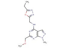 N-[(5-ethyl-1,3,4-oxadiazol-2-yl)methyl]-6-(methoxymethyl)-1-methyl-1H-pyrazolo[3,4-d]pyrimidin-4-amine