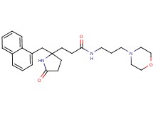 N-[3-(4-morpholinyl)propyl]-3-[2-(1-naphthylmethyl)-5-oxo-2-pyrrolidinyl]propanamide
