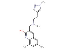 6,8-dimethyl-3-({methyl[2-(1-methyl-1H-pyrazol-4-yl)ethyl]amino}methyl)-2-quinolinol