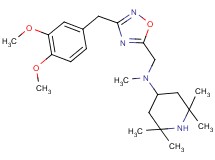 N-{[3-(3,4-dimethoxybenzyl)-1,2,4-oxadiazol-5-yl]methyl}-N,2,2,6,6-pentamethyl-4-piperidinamine