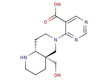 4-[rel-(4aS,8aR)-4a-(hydroxymethyl)octahydro-1,6-naphthyridin-6(2H)-yl]-5-pyrimidinecarboxylic acid dihydrochloride