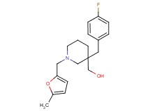 {3-(4-fluorobenzyl)-1-[(5-methyl-2-furyl)methyl]-3-piperidinyl}methanol