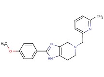 2-(4-methoxyphenyl)-5-[(6-methylpyridin-2-yl)methyl]-4,5,6,7-tetrahydro-1H-imidazo[4,5-c]pyridine