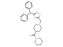 1-{[3-(diphenylmethyl)-1,2,4-oxadiazol-5-yl]methyl}-4-(1-piperidinylcarbonyl)piperidine
