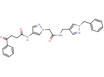 N-[1-(2-{[(1-benzyl-1H-pyrazol-4-yl)methyl]amino}-2-oxoethyl)-1H-pyrazol-4-yl]-4-oxo-4-phenylbutanamide