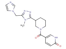 5-({3-[5-(1H-imidazol-1-ylmethyl)-4-methyl-4H-1,2,4-triazol-3-yl]piperidin-1-yl}carbonyl)pyridin-2(1H)-one
