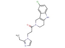 8-chloro-2-[3-(2-ethyl-1H-imidazol-1-yl)propanoyl]-2,3,4,5-tetrahydro-1H-pyrido[4,3-b]indole