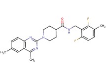 N-(2,6-difluoro-3-methylbenzyl)-1-(4,6-dimethyl-2-quinazolinyl)-4-piperidinecarboxamide