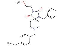 1-benzyl-8-(4-ethylbenzyl)-3-(2-methoxyethyl)-1,3,8-triazaspiro[4.5]decane-2,4-dione