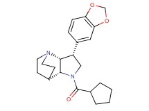 (3R*,3aR*,7aR*)-3-(1,3-benzodioxol-5-yl)-1-(cyclopentylcarbonyl)octahydro-4,7-ethanopyrrolo[3,2-b]pyridine