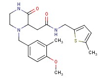 2-[1-(4-methoxy-3-methylbenzyl)-3-oxo-2-piperazinyl]-N-[(5-methyl-2-thienyl)methyl]acetamide