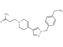 3-[4-[1-(4-ethylbenzyl)-1H-pyrazol-4-yl]-3,6-dihydropyridin-1(2H)-yl]propanamide