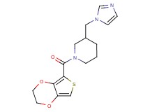 1-(2,3-dihydrothieno[3,4-b][1,4]dioxin-5-ylcarbonyl)-3-(1H-imidazol-1-ylmethyl)piperidine