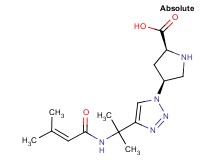 (4S)-4-(4-{1-methyl-1-[(3-methyl-2-butenoyl)amino]ethyl}-1H-1,2,3-triazol-1-yl)-L-proline hydrochloride