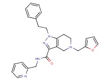 5-(2-furylmethyl)-1-(2-phenylethyl)-N-(2-pyridinylmethyl)-4,5,6,7-tetrahydro-1H-pyrazolo[4,3-c]pyridine-3-carboxamide