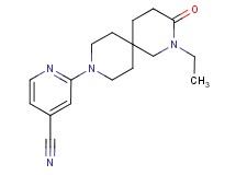 2-(2-ethyl-3-oxo-2,9-diazaspiro[5.5]undec-9-yl)isonicotinonitrile