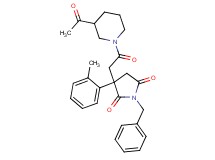 3-[2-(3-acetyl-1-piperidinyl)-2-oxoethyl]-1-benzyl-3-(2-methylphenyl)-2,5-pyrrolidinedione