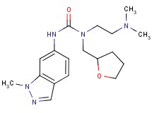 N-[2-(dimethylamino)ethyl]-N'-(1-methyl-1H-indazol-6-yl)-N-(tetrahydrofuran-2-ylmethyl)urea