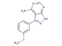 3-[3-(methylthio)phenyl]-1H-pyrazolo[3,4-d]pyrimidin-4-amine