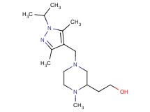 2-{4-[(1-isopropyl-3,5-dimethyl-1H-pyrazol-4-yl)methyl]-1-methyl-2-piperazinyl}ethanol