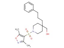 [1-[(3,5-dimethyl-4-isoxazolyl)sulfonyl]-4-(3-phenylpropyl)-4-piperidinyl]methanol