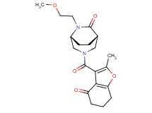 (1S*,5R*)-6-(2-methoxyethyl)-3-[(2-methyl-4-oxo-4,5,6,7-tetrahydro-1-benzofuran-3-yl)carbonyl]-3,6-diazabicyclo[3.2.2]nonan-7-one