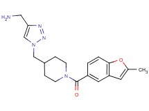 {[1-({1-[(2-methyl-1-benzofuran-5-yl)carbonyl]-4-piperidinyl}methyl)-1H-1,2,3-triazol-4-yl]methyl}amine trifluoroacetate