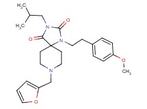 8-(2-furylmethyl)-3-isobutyl-1-[2-(4-methoxyphenyl)ethyl]-1,3,8-triazaspiro[4.5]decane-2,4-dione